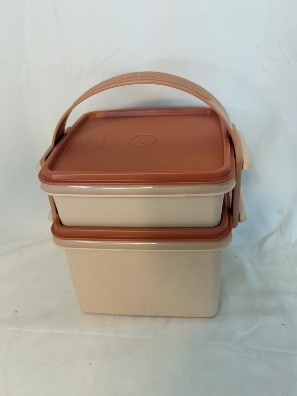 Vintage Tupperware 1674 - Squared Away Lunch Kit - Set of 5- Pink
